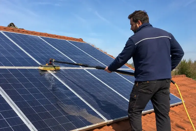 Nettoyage et entretien de panneaux solaires à Chantepie